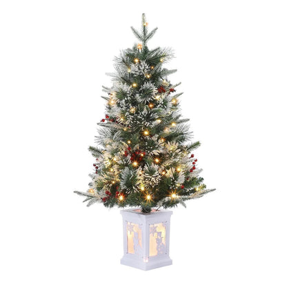 3FT Flocked Christmas Tree with LED Lights