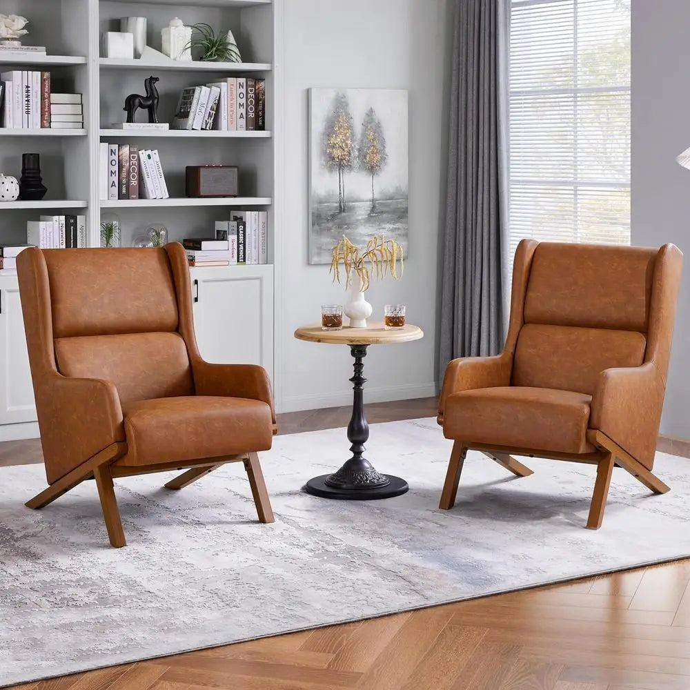 Set of 2 Oversized Recliner  Accent Chairs