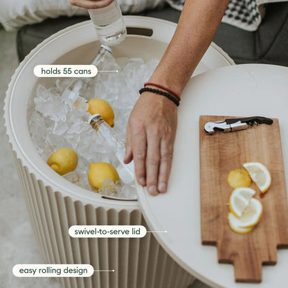Outdoor Cooler Side Table