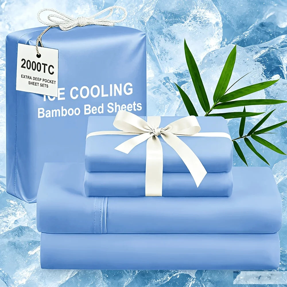 Extra Deep Bamboo Cooling Wrinkle Free Bedding