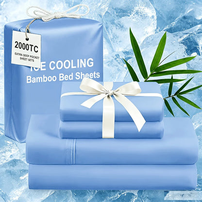 Extra Deep Bamboo Cooling Wrinkle Free Bedding