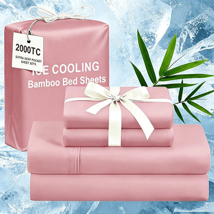 Extra Deep Bamboo Cooling Wrinkle Free Bedding