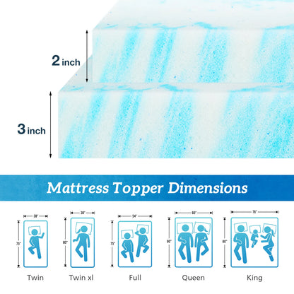 2 Inch Soft Bed Mattress  Memory Foam