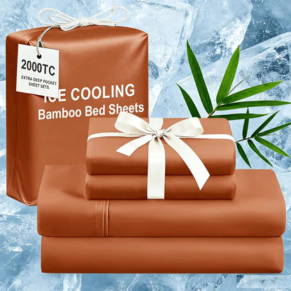 Extra Deep Bamboo Cooling Wrinkle Free Bedding