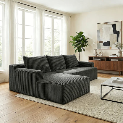 Space Saving L-Shaped Corner Sectional Sofa