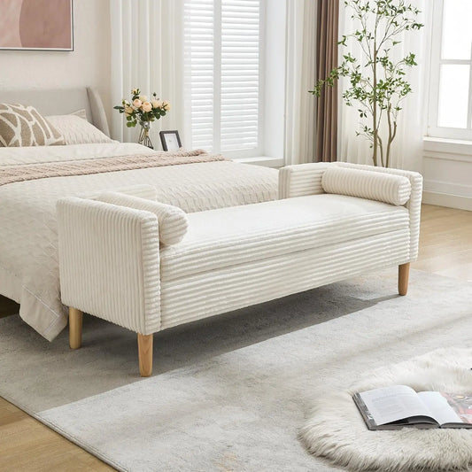 Ottoman with Storage Bench for  End of Bed