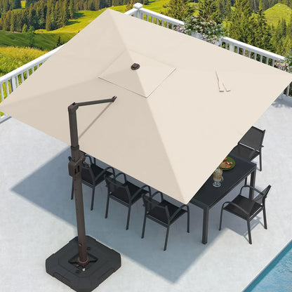 9' X 12' Cantilever Umbrella with Base