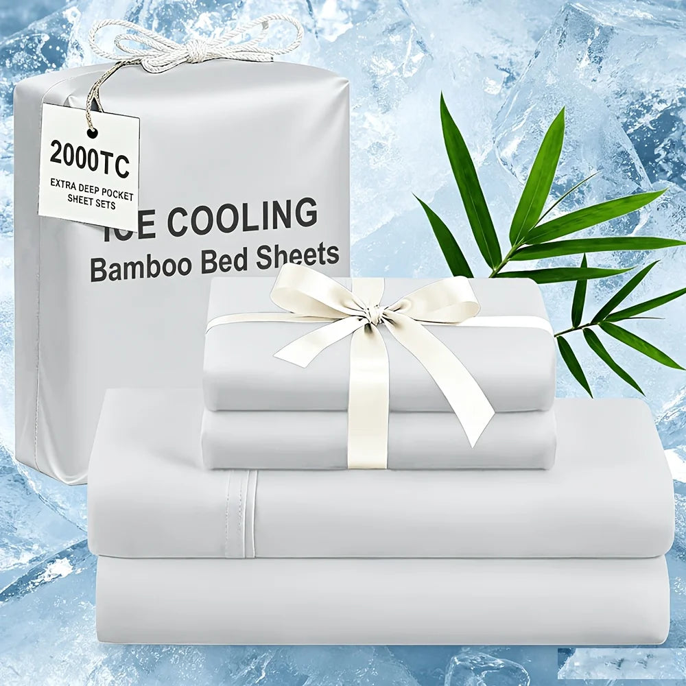 Extra Deep Bamboo Cooling Wrinkle Free Bedding