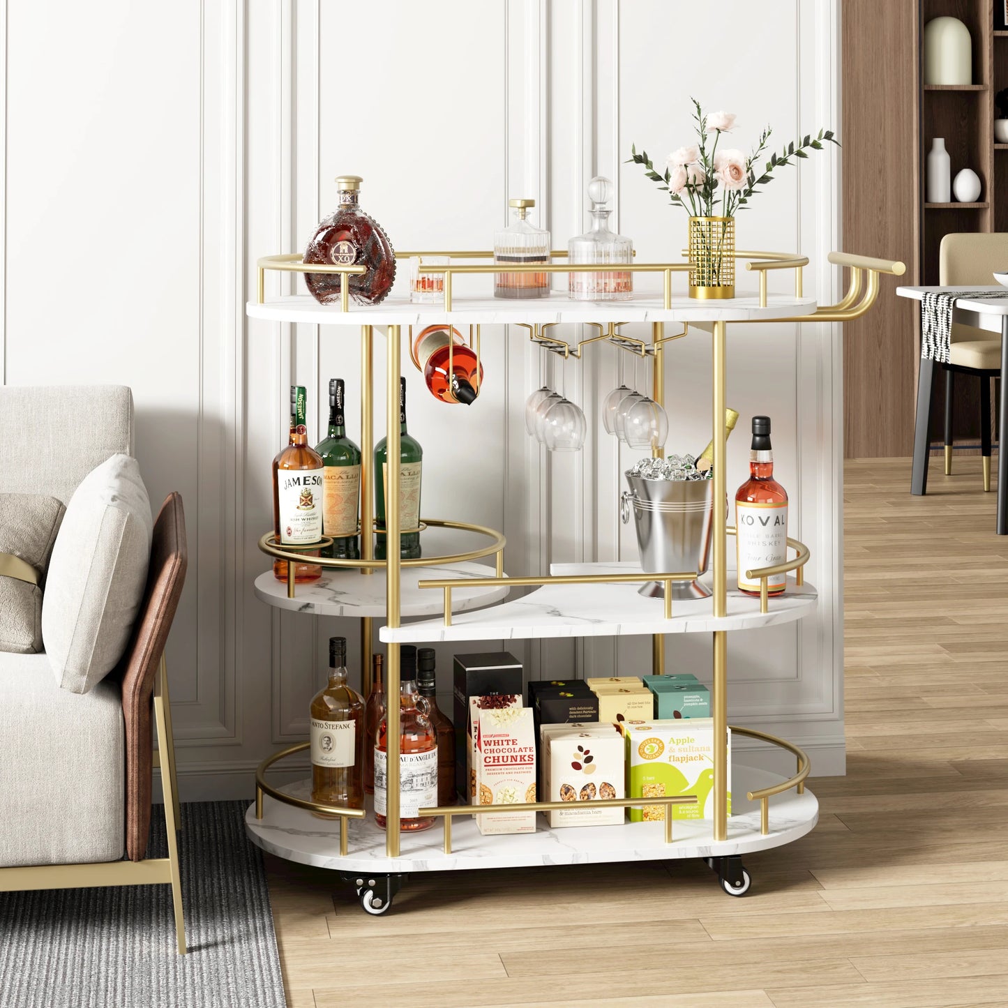 4-Tier Bar Carts