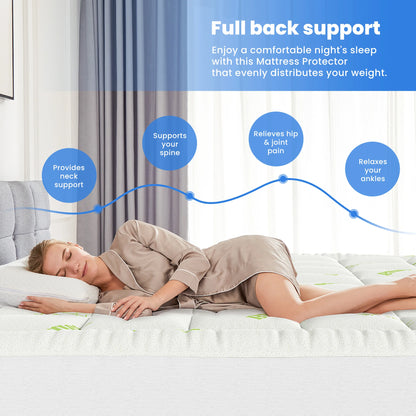 Ultra Soft Bamboo Viscose Mattress Topper Pillow