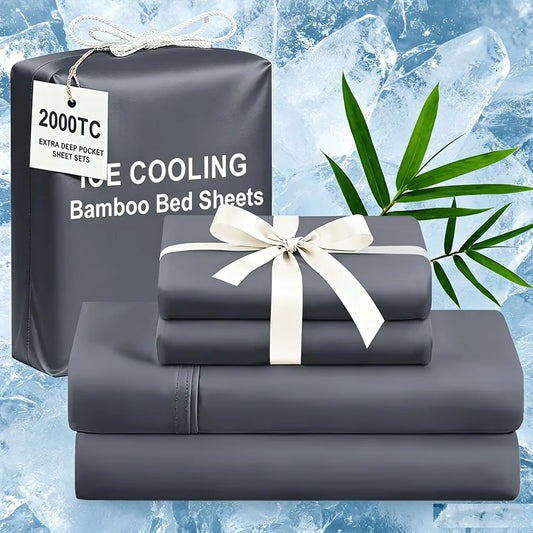 Extra Deep Bamboo Cooling Wrinkle Free Bedding