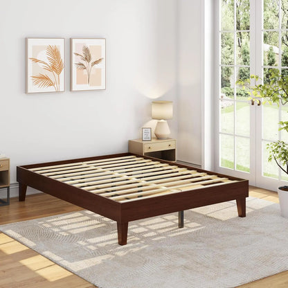 Natural Solid Wood Platform Bed
