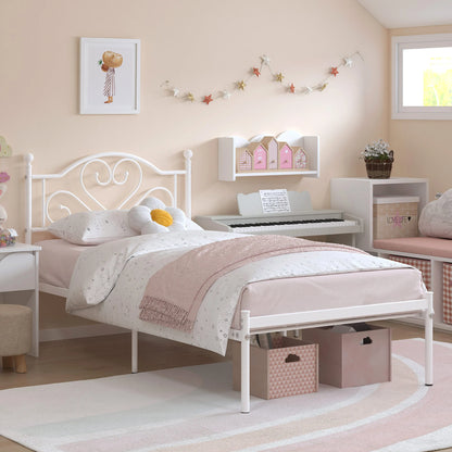 Heavy Duty Metal Twin Bed Frame with Headboard