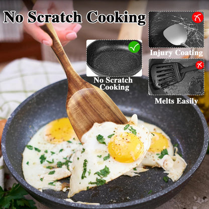 10pcs Wooden Kitchen Utensil Set For Cooking