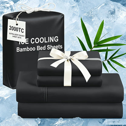 Extra Deep Bamboo Cooling Wrinkle Free Bedding