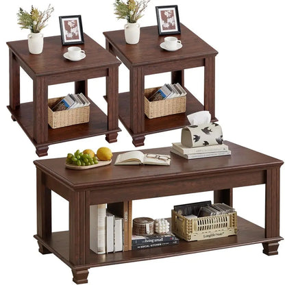 Set of 3 Rustic Farmhouse Wooden  tables