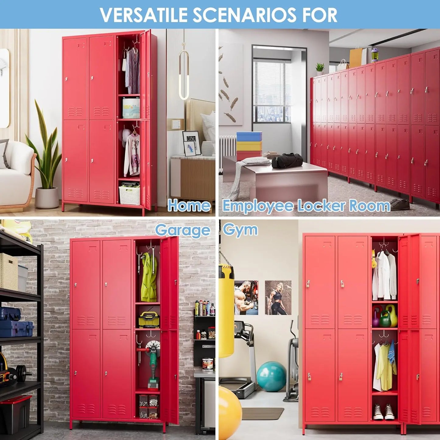 6 Doors Metal Storage Locker