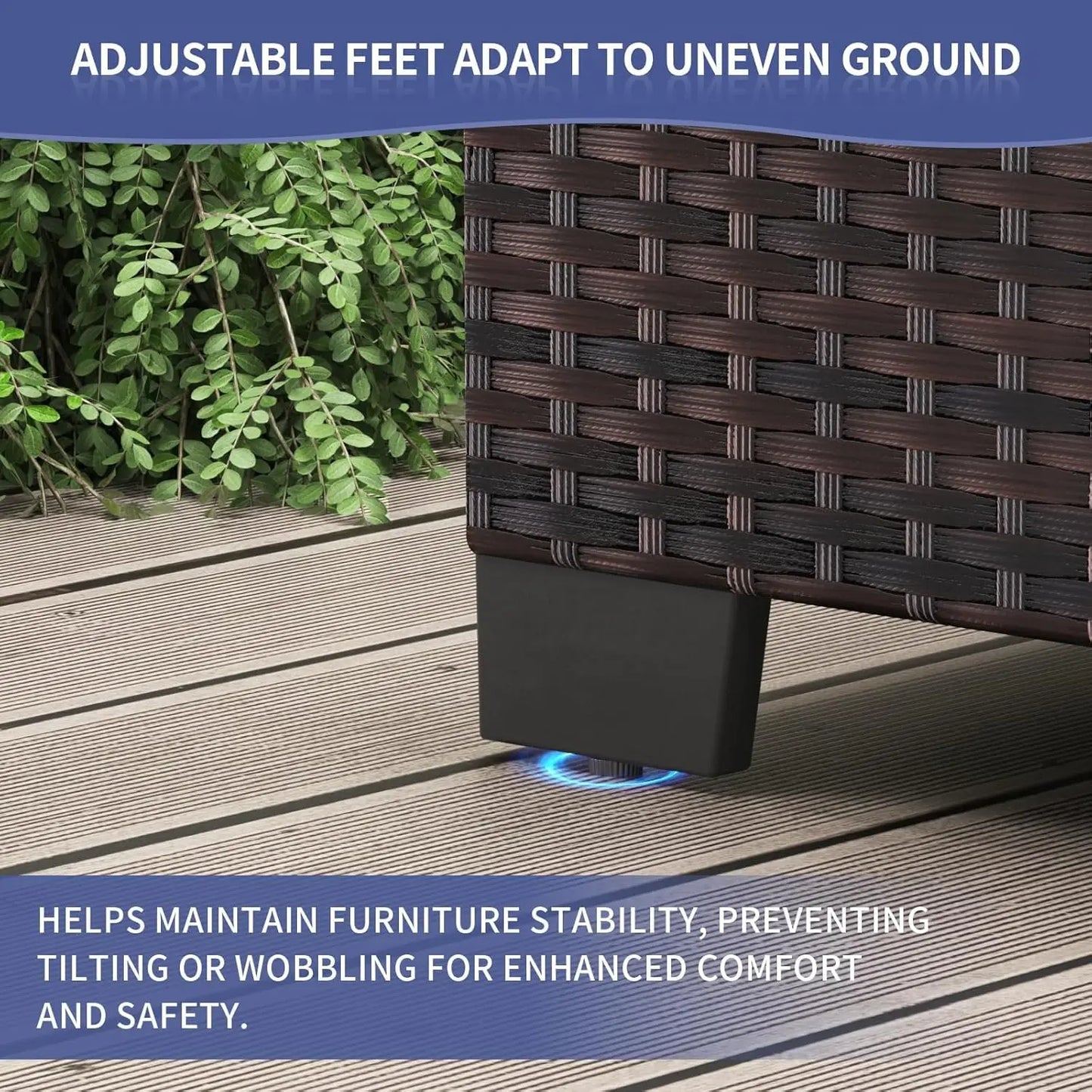 7-Piece Modular Outdoor Wicker Set