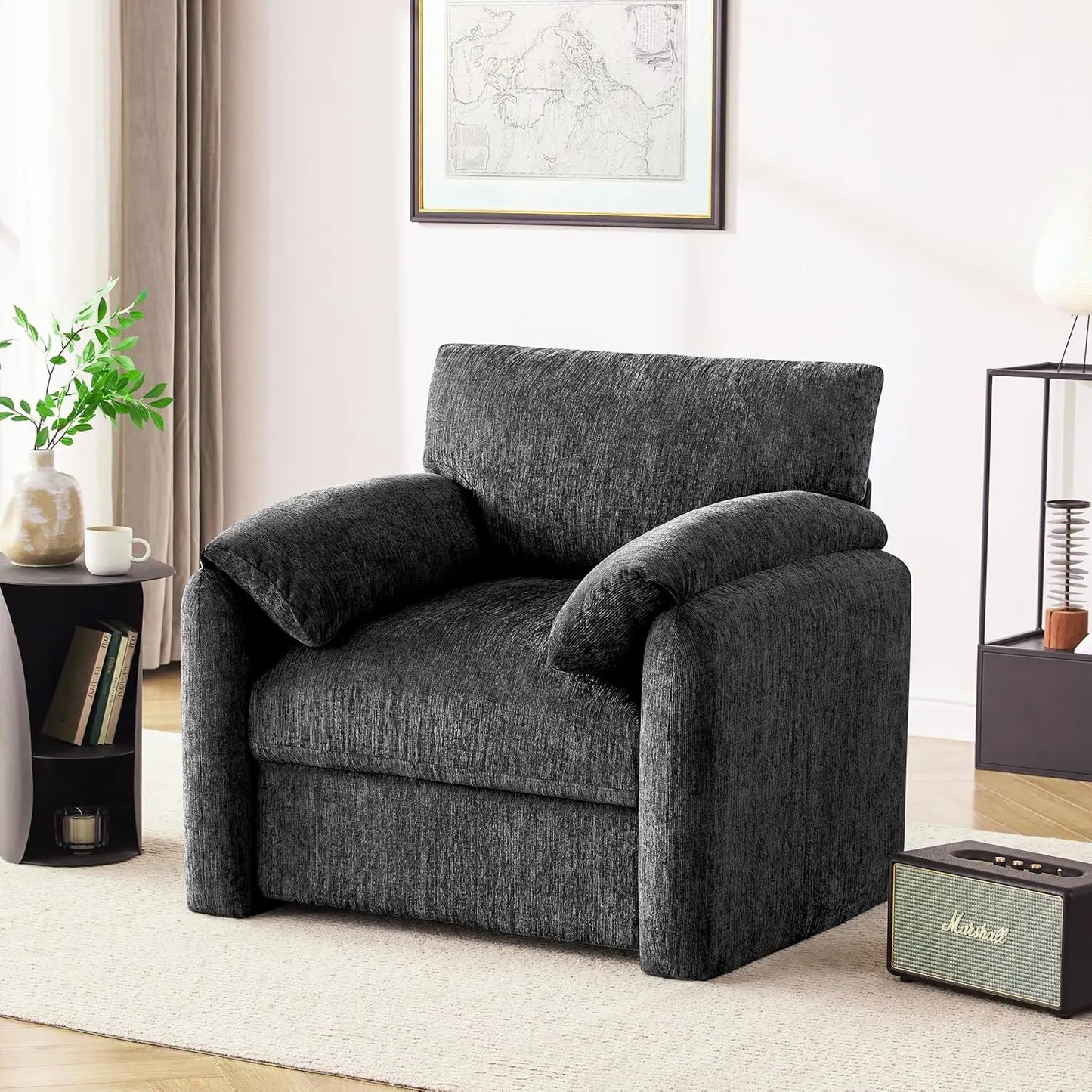Chenille Oversized Armchair