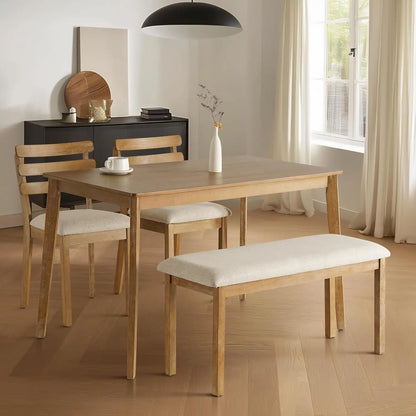 4-Piece Farmhouse Dining Set