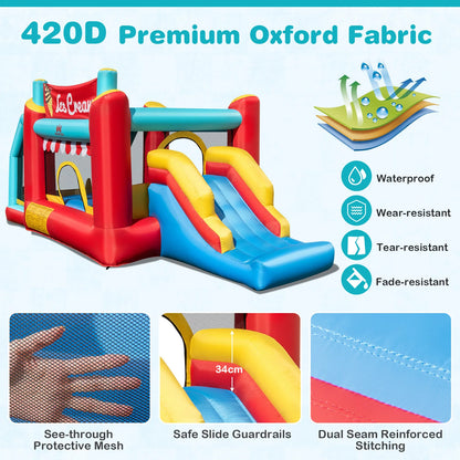 5-in-1 Inflatable Bounce House Blower Not Included