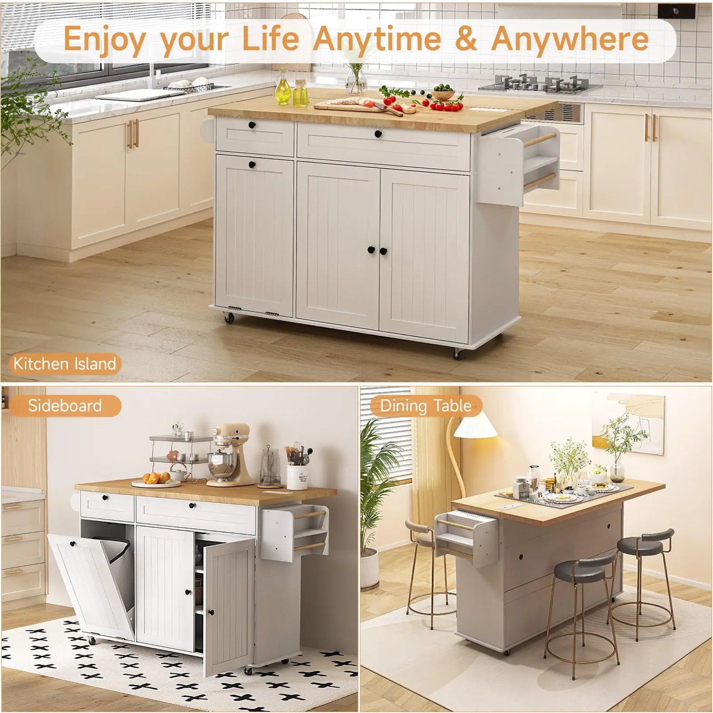 Mobile Kitchen Islands Rolling Kitchen Island