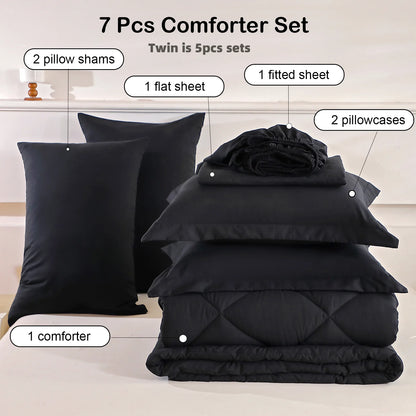5pcs/7pcs Bedding Sets Home Decor Comforter