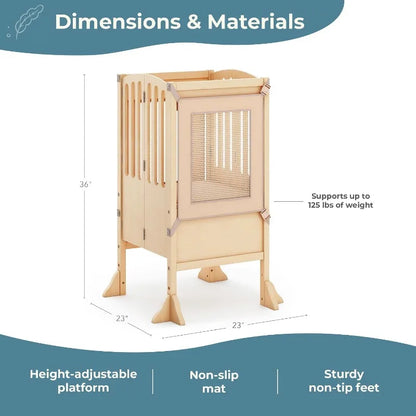 Guidecraft Kitchen Helper® Toddler Tower Step Stool
