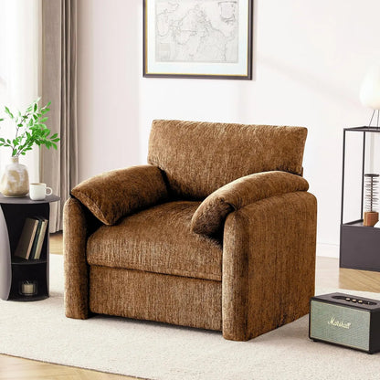Chenille Oversized Armchair