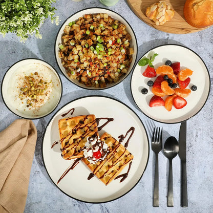 16-Piece Porcelain Dinnerware Set for 4