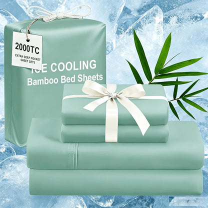 Extra Deep Bamboo Cooling Wrinkle Free Bedding