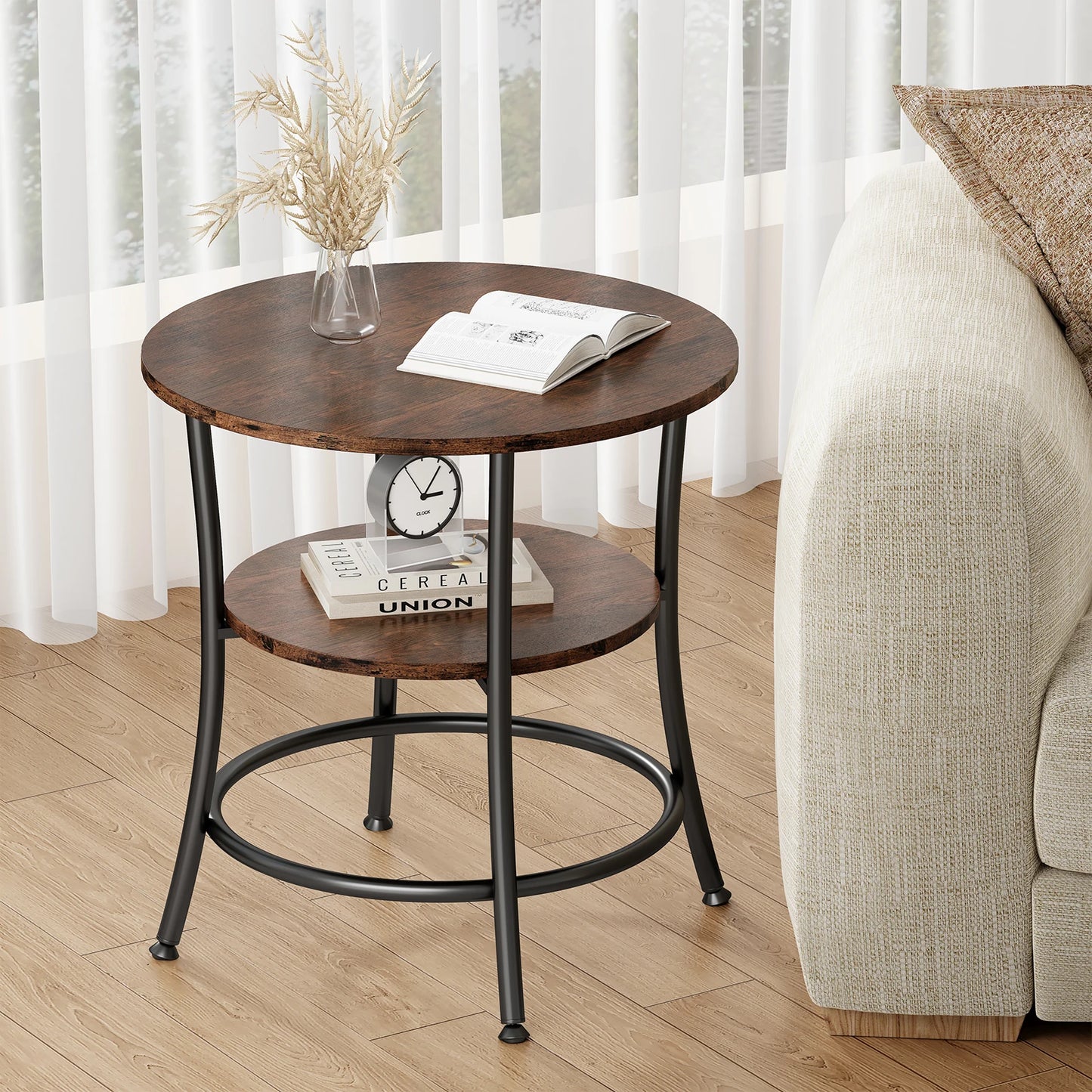 21.85 Inch Round Coffee Table