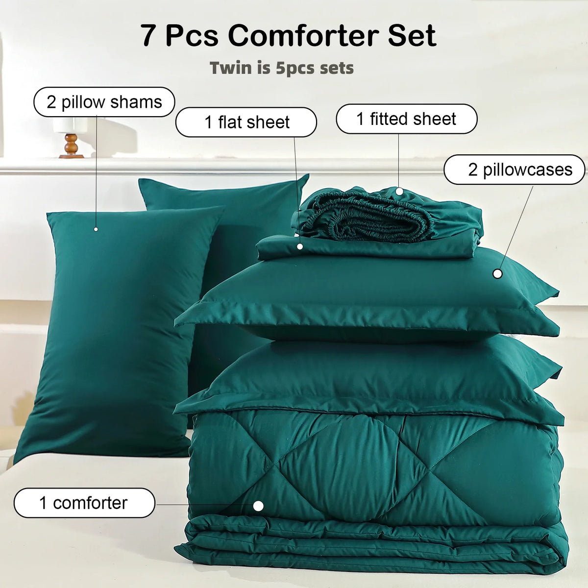 5pcs/7pcs Bedding Sets Home Decor Comforter