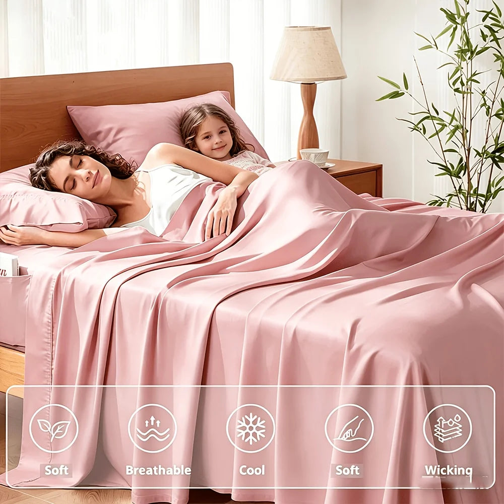 Extra Deep Bamboo Cooling Wrinkle Free Bedding