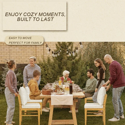 Compact Solid Wood Kitchen Nook Dining Set