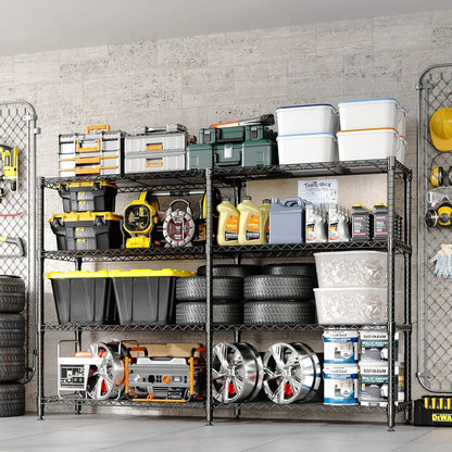 Heavy Duty Metal Shelving Unit 4-Tier Shelves
