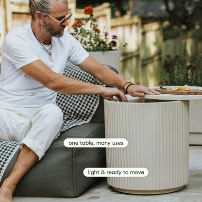Outdoor Cooler Side Table