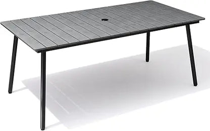 70inch Outdoor Dining Table for 6