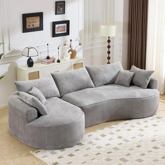 Oversized L-Shaped Boneless Deep Seat Sectional