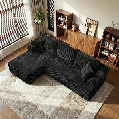 Space Saving L-Shaped Corner Sectional Sofa