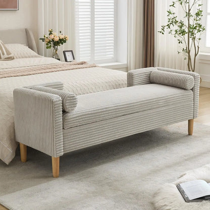 Ottoman with Storage Bench for  End of Bed