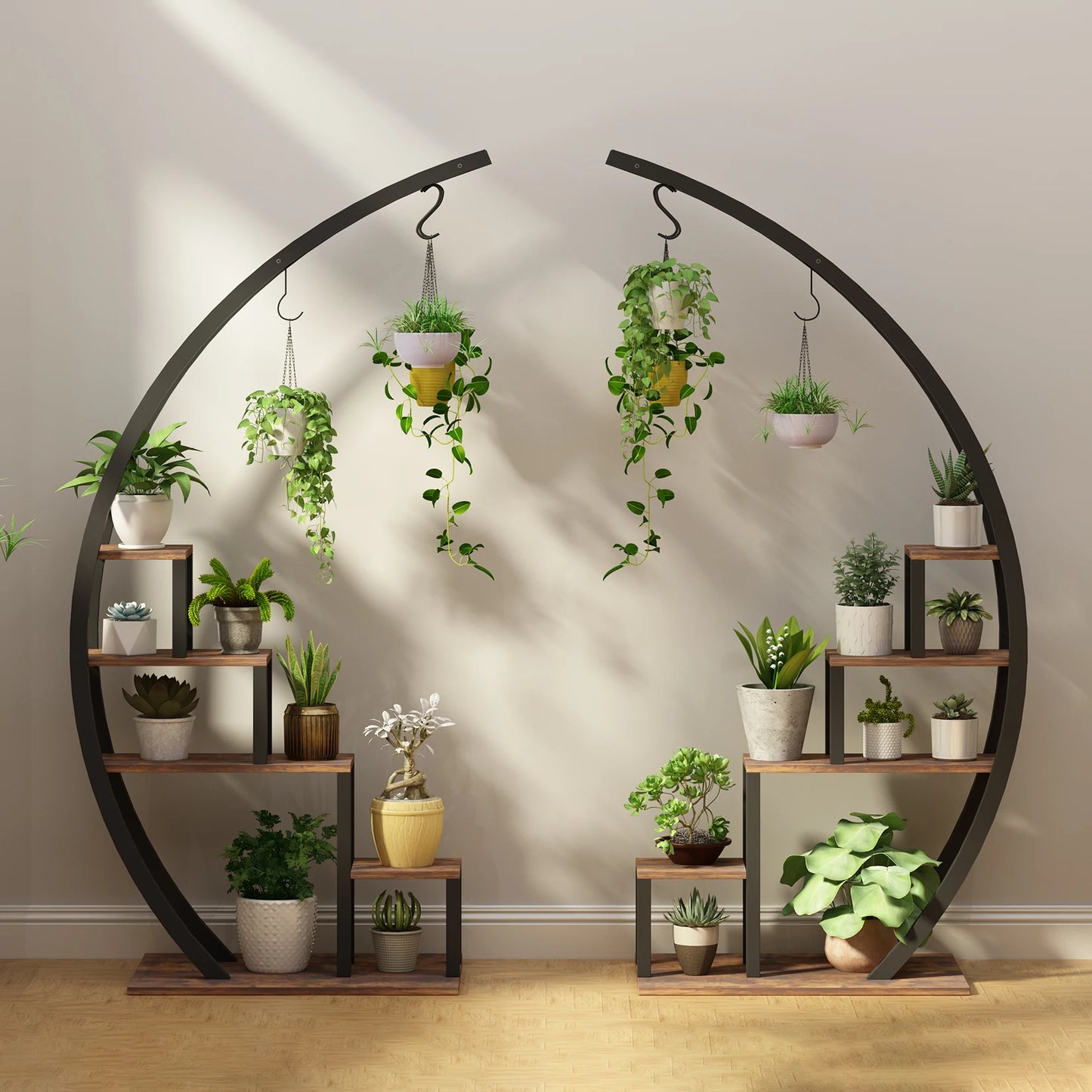 5 Tier Plant Stand 2 Pack Half Moon