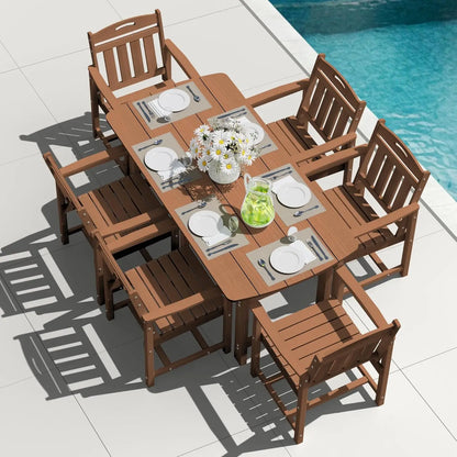 All-Weather 7-Piece Table and 6 Chairs