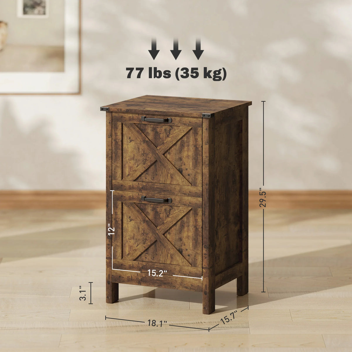 2 Drawer Vertical File Cabinet