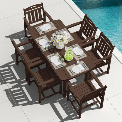All-Weather 7-Piece Table and 6 Chairs