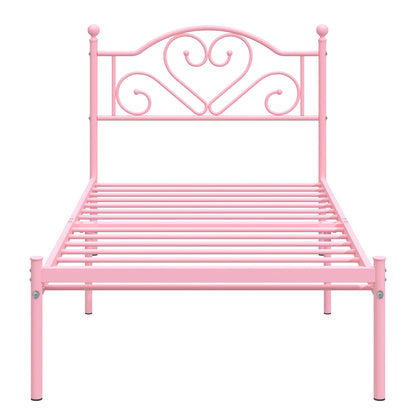 Heavy Duty Metal Twin Bed Frame with Headboard