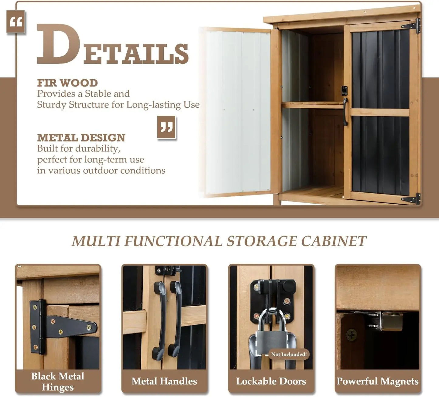 Outdoor Garden  Storage Shed or Cabinet